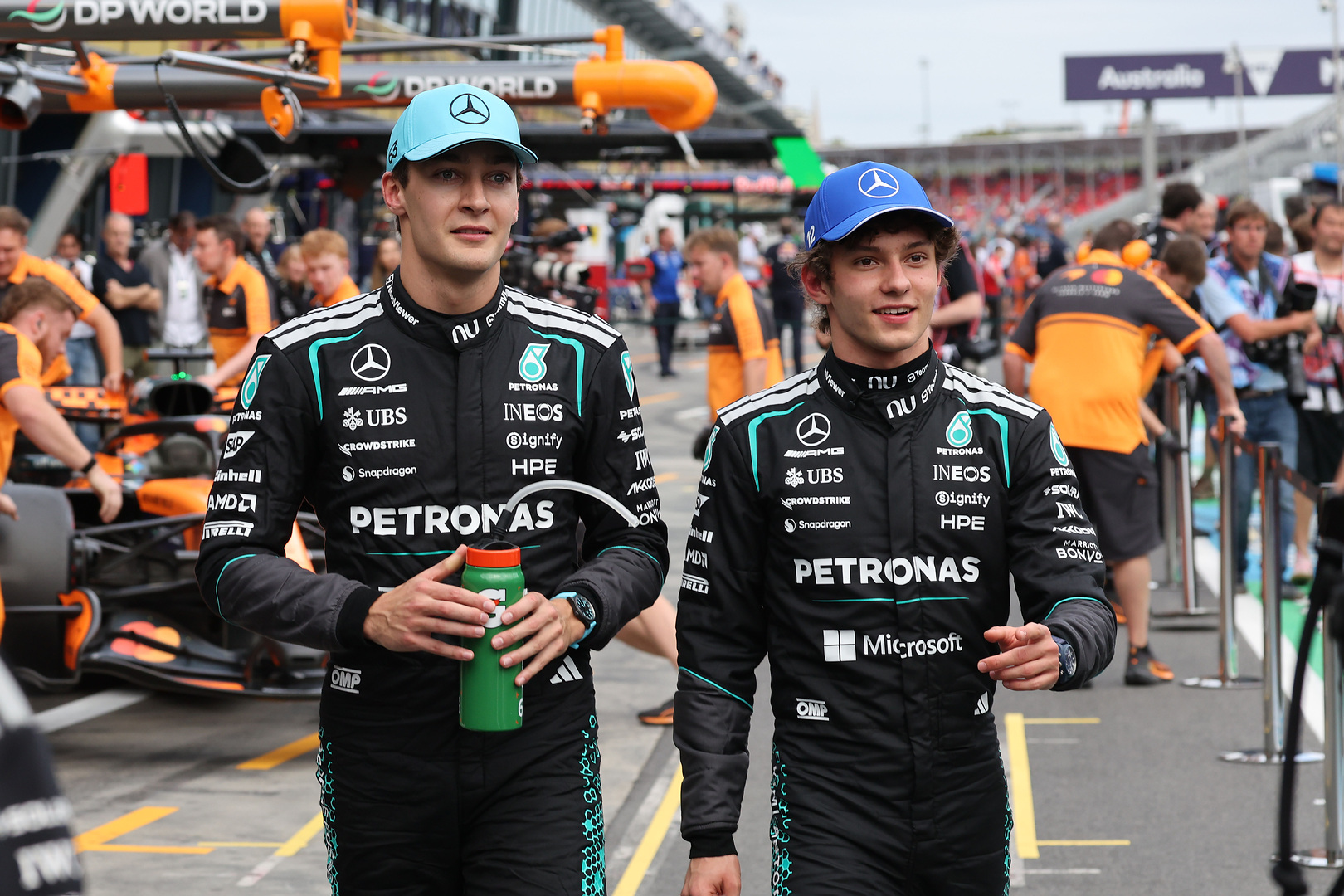 Russell criticizes rivals' efforts to slow dominant Mercedes