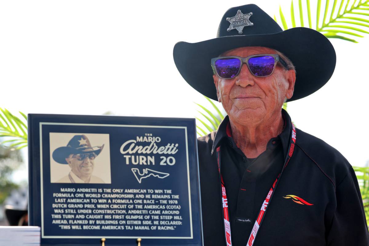 Placa no 'Curva Andretti' do COTA comete erro histórico na F1