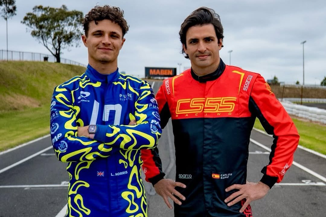 Carlando Reunited: Norris and Sainz Race Through 100 Years of Karting